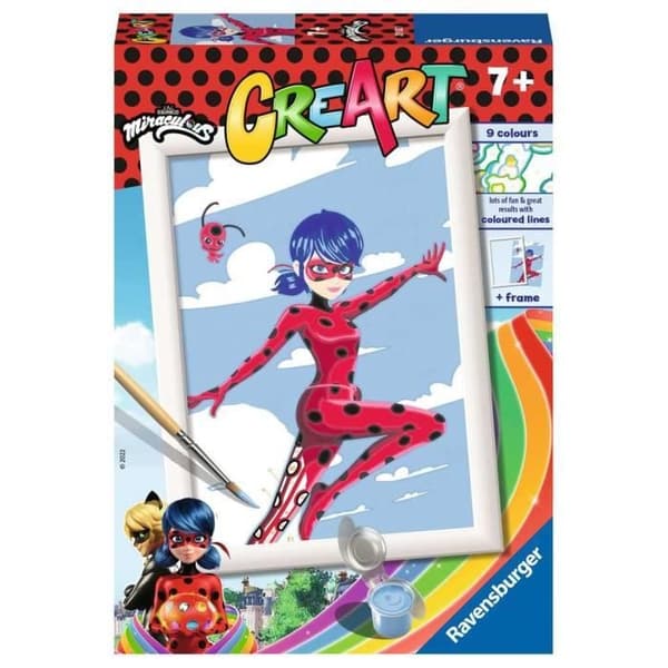 RAVENSBURGER - CREART SERIES E MIRACULOUS, PAINT 7 ÅR, 201327