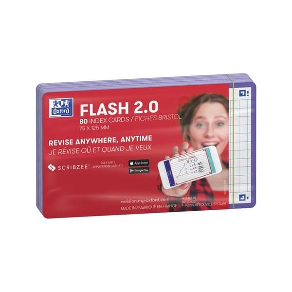 Fickor "Flash 2.0", 75 x 125 mm, rutat, lila