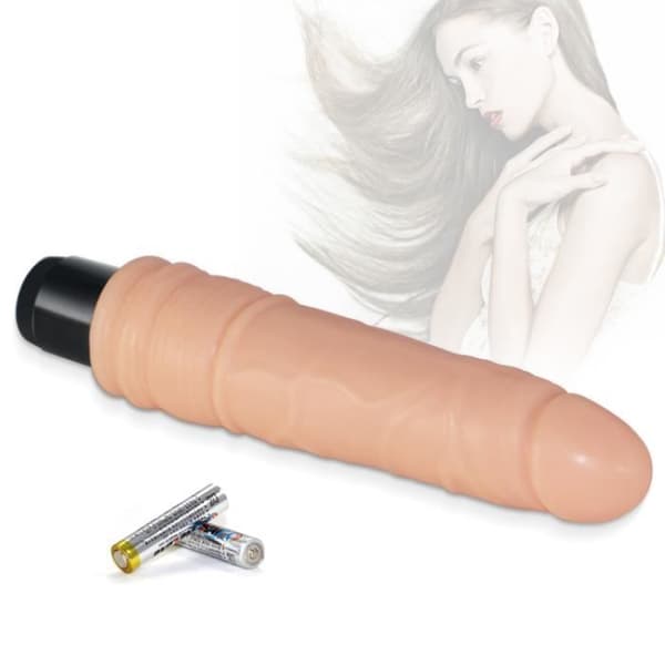 Real Feel - Realistisk Dildo Vibrator 1001 Hudfärg