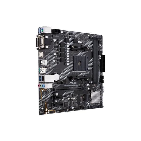 Moderbord micro ATX - ASUS - PRIME A520M-E/CSM - AM4 - DDR4-SDRAM - 64 Go