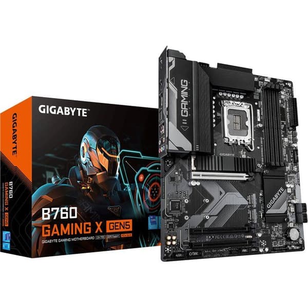 Moderkort - GIGABYTE - B760 GAMING X GEN5 - ATX-format - Chipset Intel B760 - PCIe 5.0