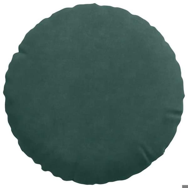 vidaXL Sittkuddar 2 st Mörkgrön Ø30 x 13 cm Sammet 42014102