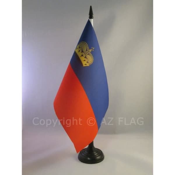 Liechtenstein bordsflagga 21x14cm - liecht ...