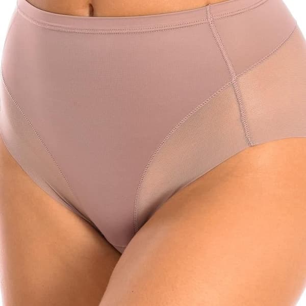 Braguita - Janira - Beige - Remseffekt - Elastisk midja - Halvtransparent tyg