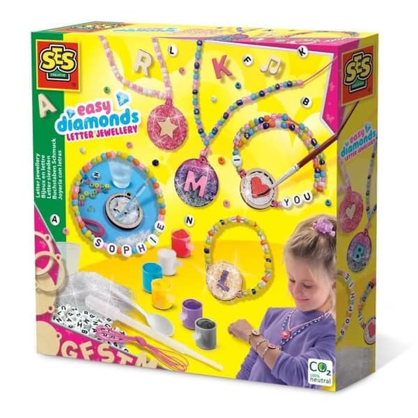 SES CREATIVE - Enkla diamanter - Bokstavssmycken