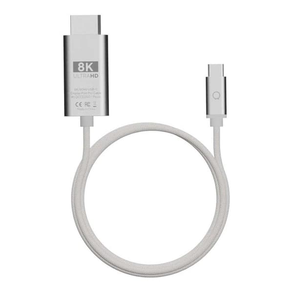 USB-C till HDMI-kabel - LINQ - ProCable - 8K Ultra HD - 2 meter - Ljusgrå