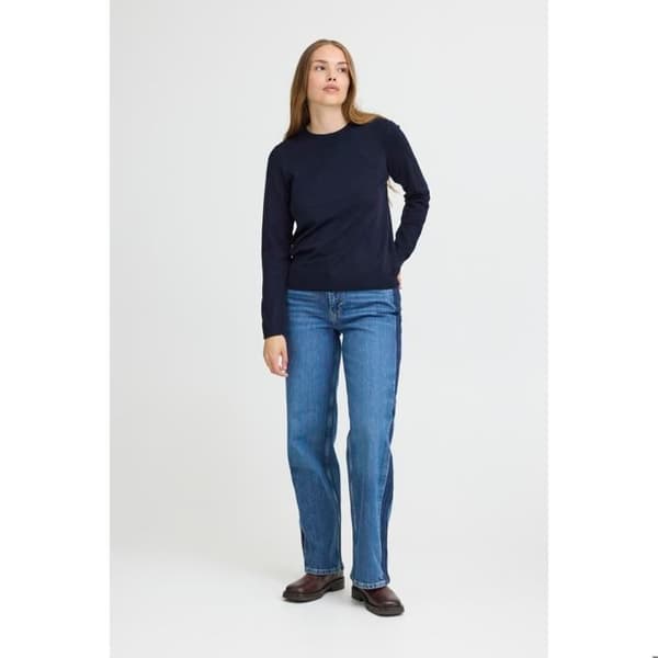 Rundhalsad tröja dam Pulz Jeans Sara