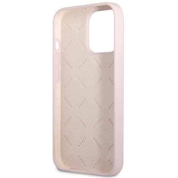 Guess Silicone Triangle Logo - iPhone 13 Pro Max Fodral (lila) - 3666339041069