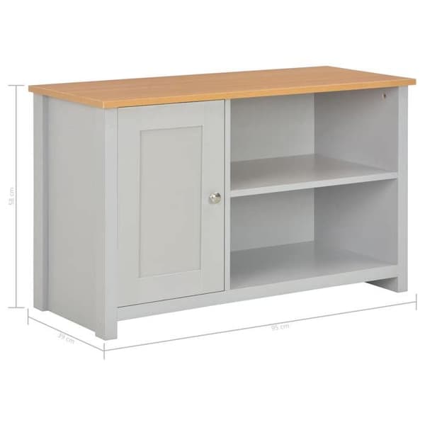 vidaXL TV-möbel Grå 95x39x58 cm 283739