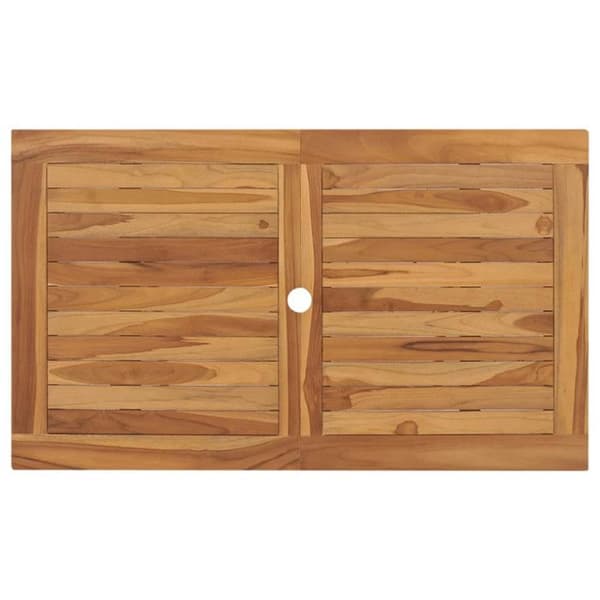 vidaXL Fällbart trädgårdsbord 120x70x75 cm Massivt teak