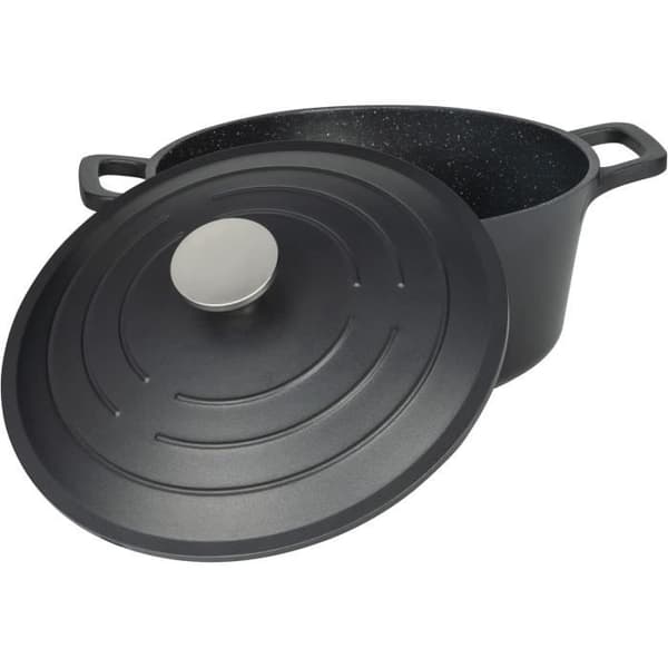 Kokgryta - Kommichef - Rund 24cm - Aluminium - 5L - Med Lock