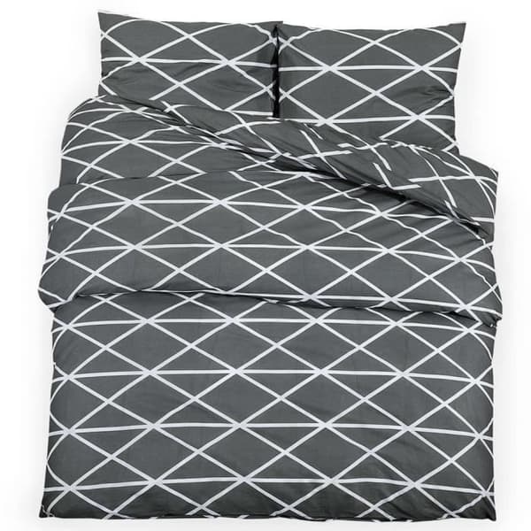 vidaXL Påslakanset Grå 260x240 cm Bomull136052