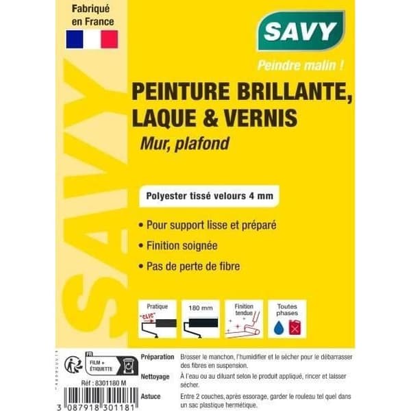 Manchon laqueur sammet - 180 mm