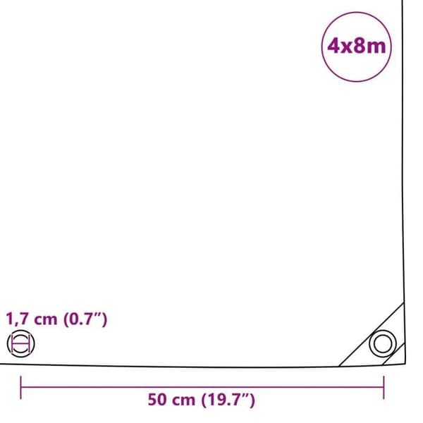Skyddspresenning 650 g/m² 4x8 m