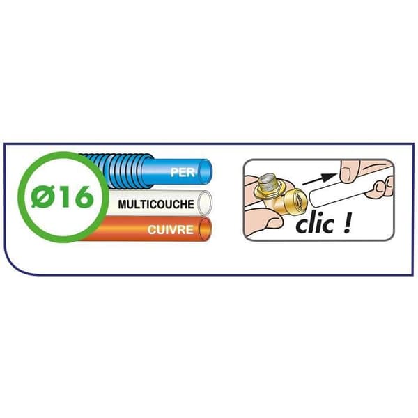 Toutub kit dusch Ø16