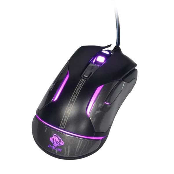 Souris Gaming - E-BLUE Auroza FPS - 8200 DPI - Ergonomisk - RGB Programmerbar