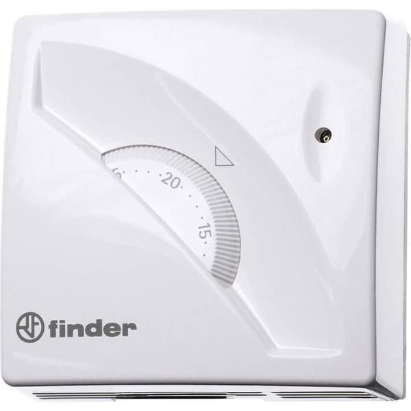 Rumstermostat - FINDER - 1T.01.0 - Ytmontering - Område 7-30°C - Ej programmerbar
