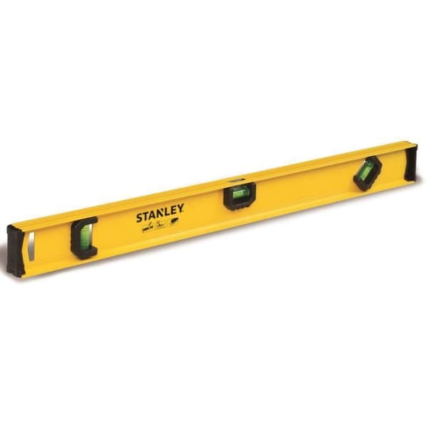 STANLEY I-Beam Basic profilnivå - 0-42-074 - 60 cm - Aluminium - 3 flaskor - Noggrannhet +/- 2mm/m