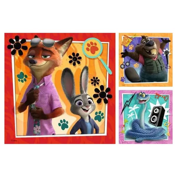 Pussel 3 x 49 bitar Ravensburger Disney Zootopia