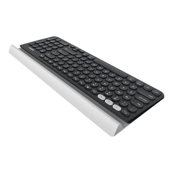 Logitech K780 Multi-Device - Tangentbord - Bluetooth, 2,4 GHz - Engelska Storbritannien - vit