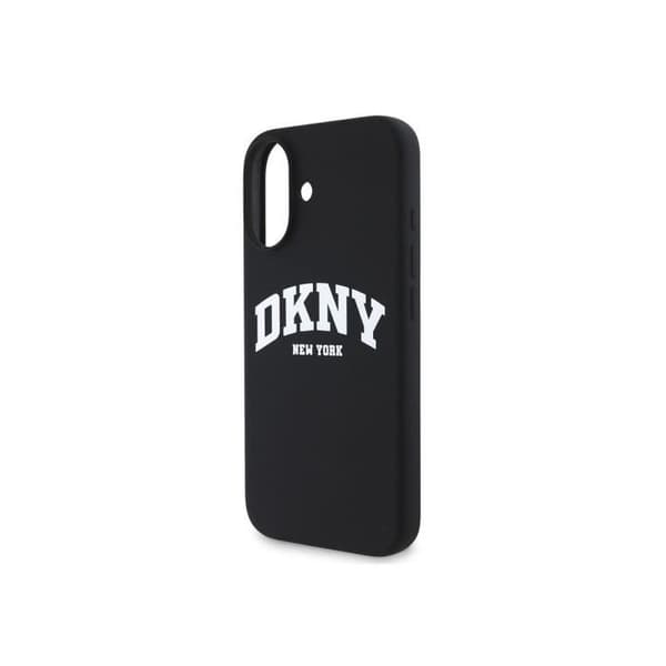 Coque - Apple iPhone 16 Plus - Flytande Silikon Båge - Kompatibel med MagSafe - DKNY Noir