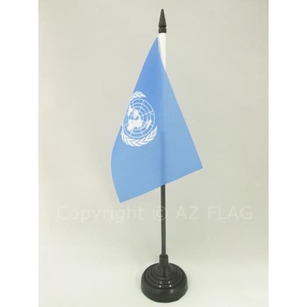 UN-bordflagga 15x10cm - Förenta nationerna Hög kvalitet