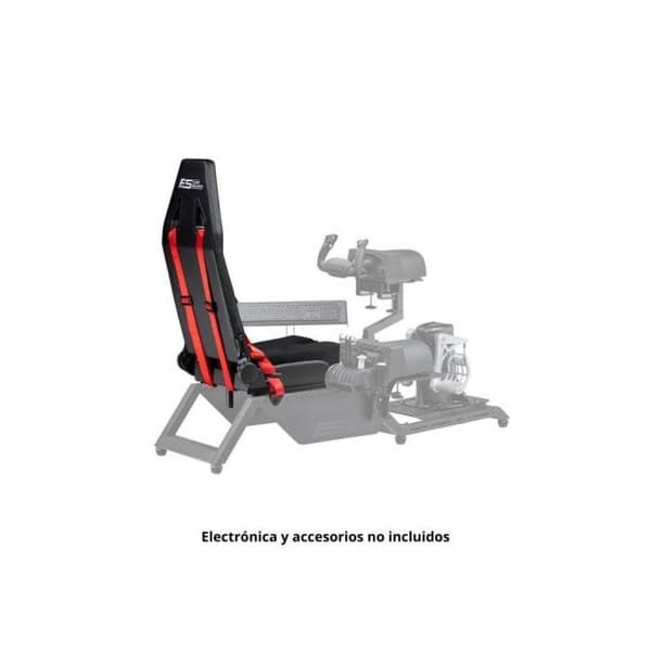 Next Level Racing Flight Simulator Seat - Flygsäte - ländkudde - dubbla tiltspakar - sätesreglage - ha