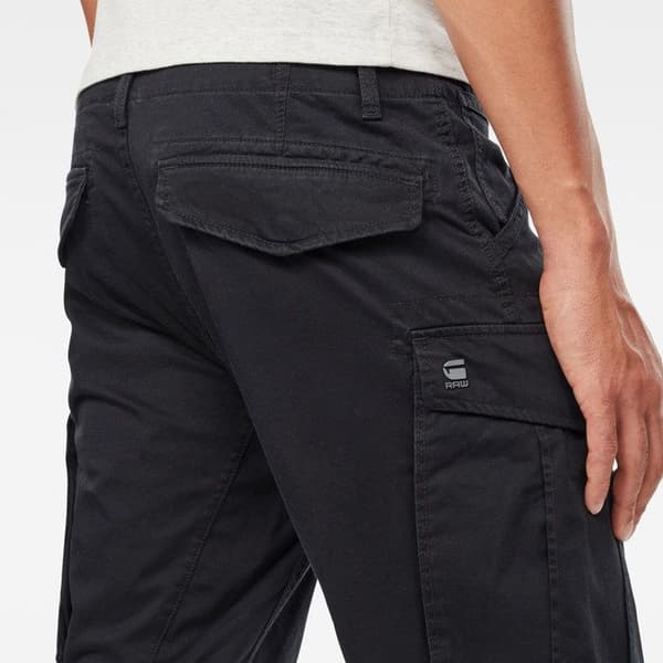 G-Star Rovic 3D - dk black/noir rak tapered cargobyxa