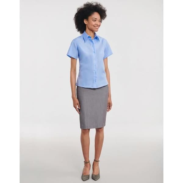 Damblus Russell Athletic Ultimate Non-iron - ljus himmel