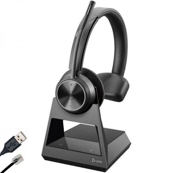 Hörlurar - Poly - Savi 7310 - Över örat - DECT - Trådlösa - Bullerisolering