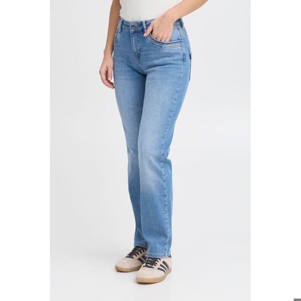 Hög midja raka jeans för kvinnor Pulz Jeans Kenya