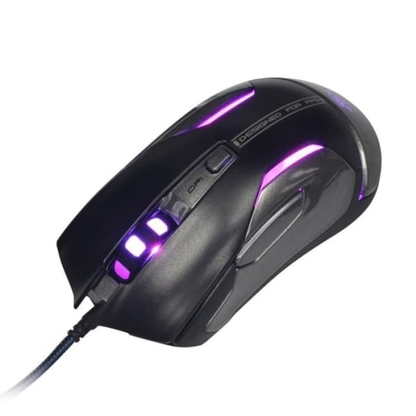 Souris Gaming - E-BLUE Auroza FPS - 8200 DPI - Ergonomisk - RGB Programmerbar