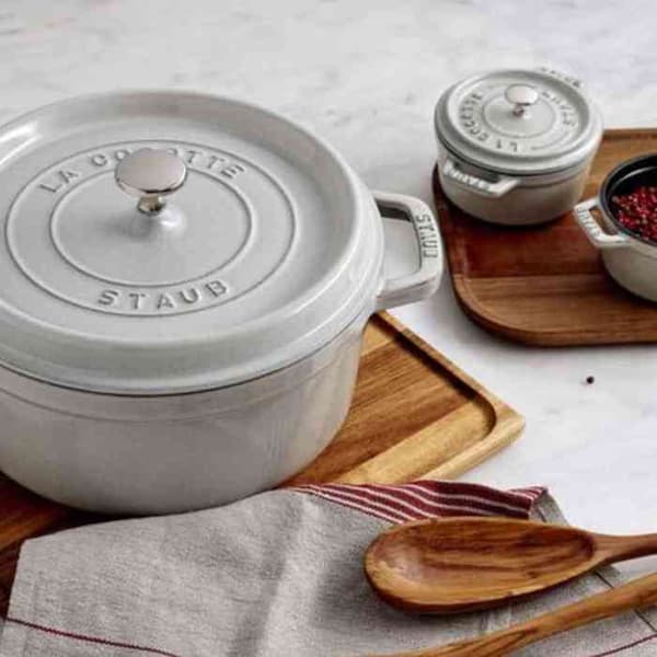 Staub Slow Cooker - Gryta Gryta 28cm Vit tryffel