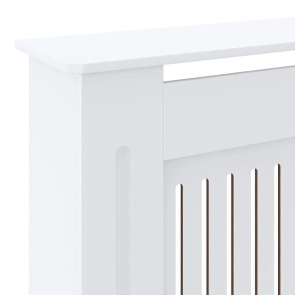 vidaXL Kylarskydd MDF Vit 205 cm 325547