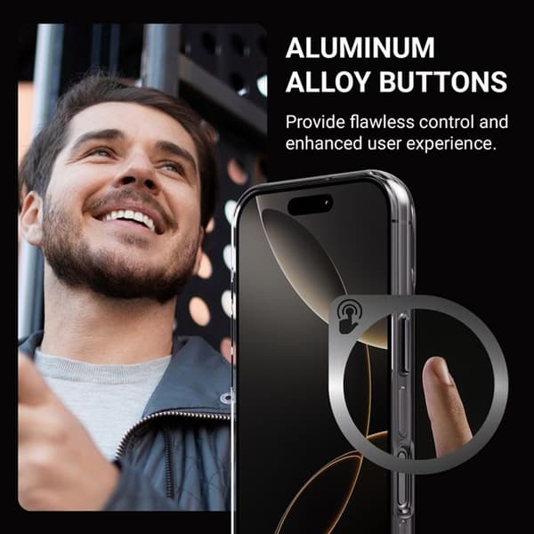 Coque iPhone 16 Pro Max MagSafe (svart) Crong Clear MAG Pro