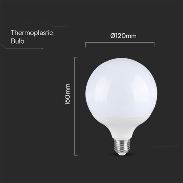 LED-globljus G120 E27 – 18W – 2000lm – Dagsljus – 120mm TA-21125