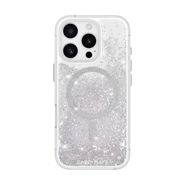 Skyddsskal - Case-Mate - iPhone 16 Pro - Silver - Vattenfall - Halvstyvt