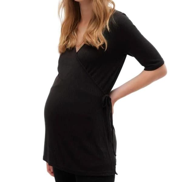 Blus Svart Kvinna Mamalicious Trinity