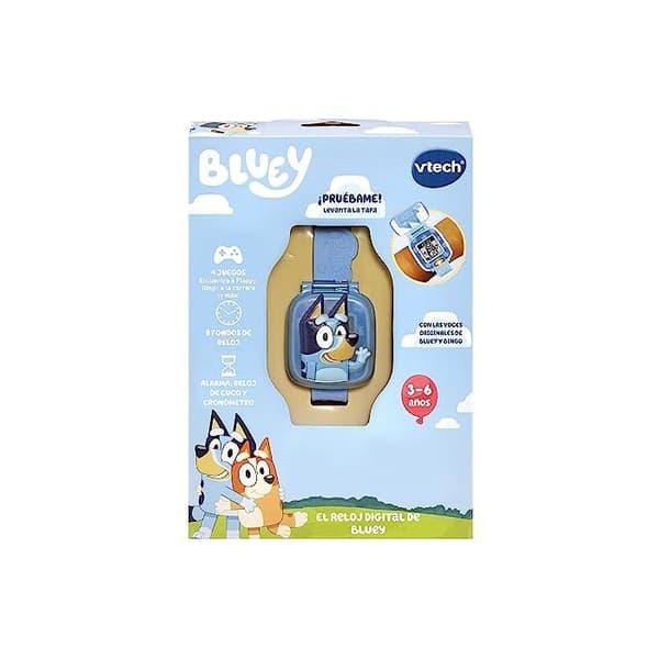 Multifunktionell lärande klocka - VTech - Bluey - Lärande spel - Timer - Alarm - Nedräkning