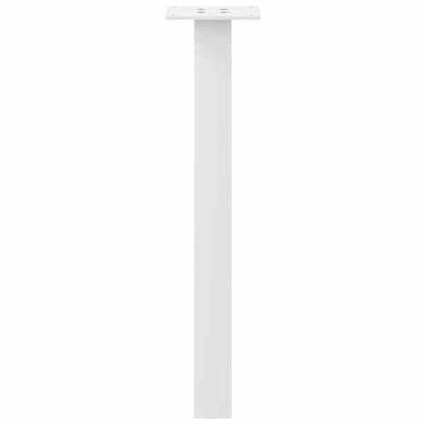 vidaXL Bordben 4 delar Vit 30 cm Stål 4012485