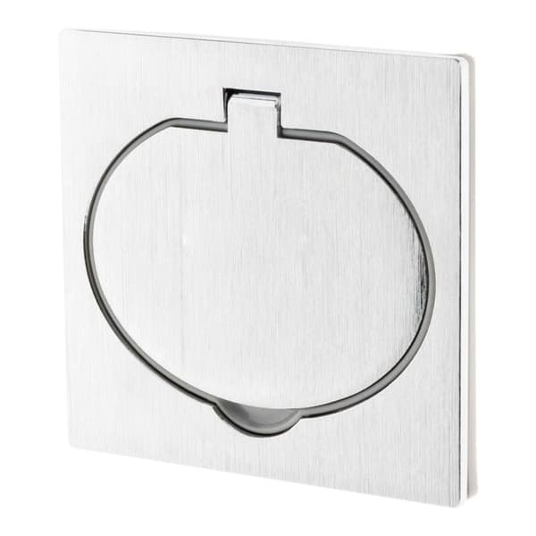 Prise de sol 2P+T 16A IP44 borstat aluminium - Zenitech