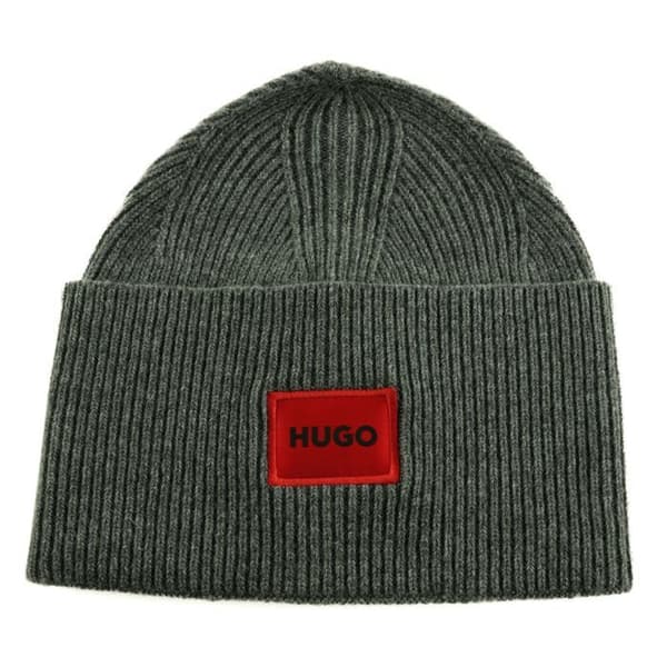 HUGO Beanie mössa grå för män - Xaff 6 Beanie Medium Grey 320470