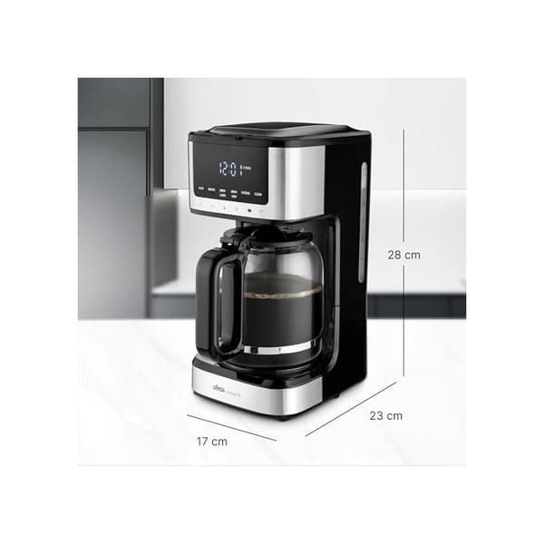 Programmerbar kaffebryggare - Ufesa - 900W - 14 koppar - 1,8L - Pekskärm - Rostfritt stål