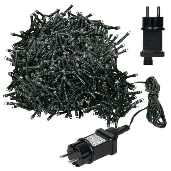 JULBELYSNING 400 LED, 8MT, 8 LJUSLEKAR, EXTRA VARM VIT