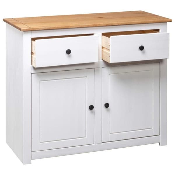 vidaXL sideboard Vit 93x40x80 cm Pine Panama Range 282699
