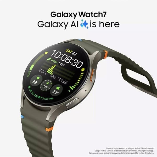 Smartklocka - SAMSUNG - Galaxy Watch7 - 44 mm - Grön - AMOLED - IP68
