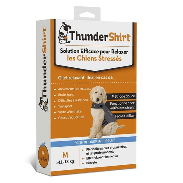 Avslappnande väst för hundar - ThunderShirt - Storlek XL - Grå
