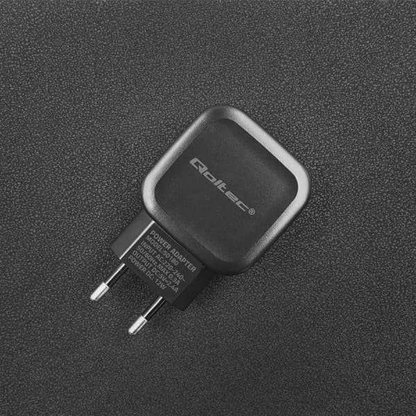 Qoltec AC-adapter 12W 5V 2,24A USB - 5901878501802