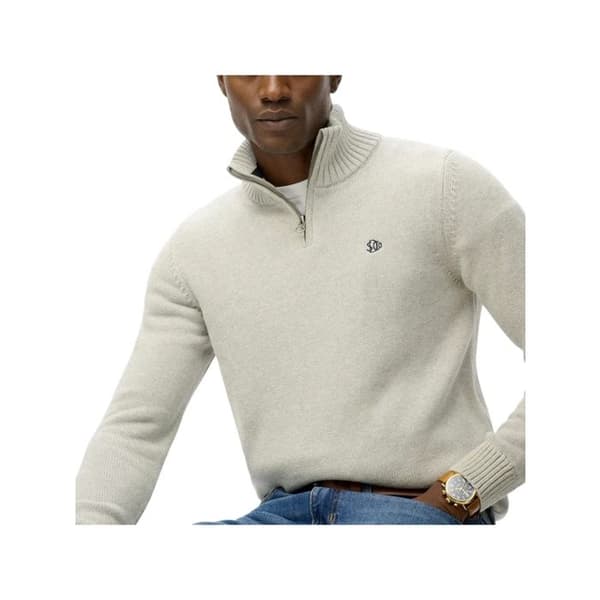 Pull Superdry Herr trucker Vit Bomull