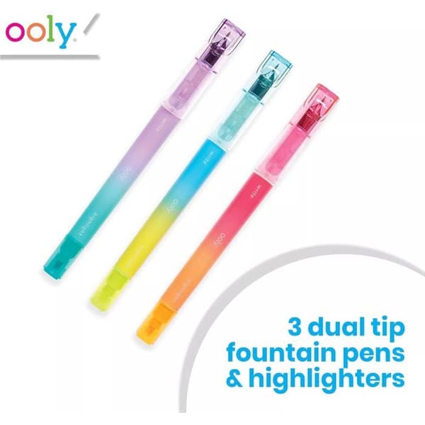 Ooly Writer's Duo 3 Textmarker och Füllfederhalter